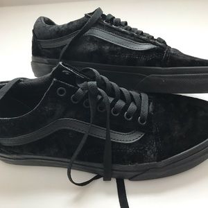 velvet vans NEVER WORN